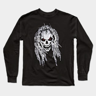 white skull Long Sleeve T-Shirt